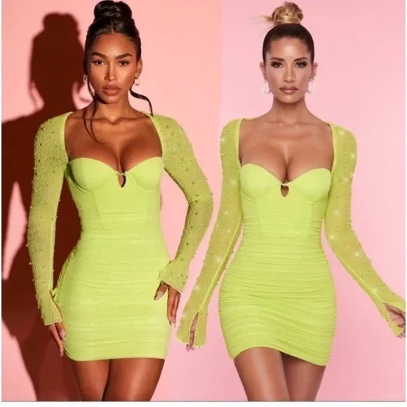 Oh Polly Embellished Dress Mini - Picture 3 of 4